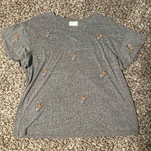 Anthropologie t.la embroidered floral top